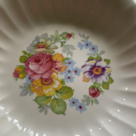 VINTAGE SET OF FLORAL BOWLS - Picture 6 of 11